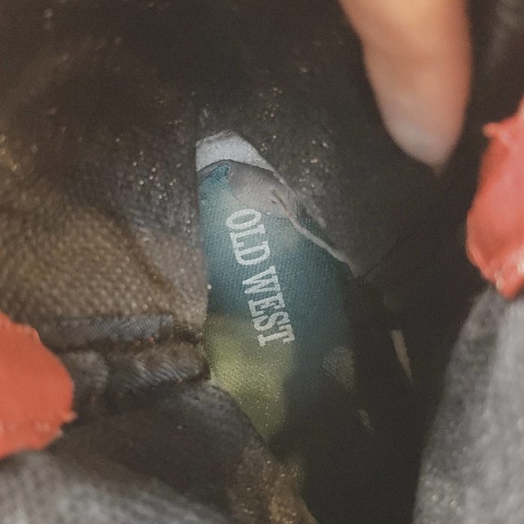 Old West Short Shaft Red Cowboy Boots - Picture 7 of 9